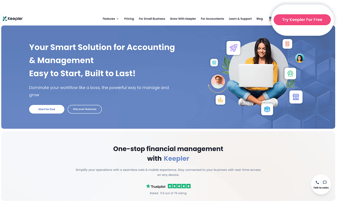 Access from Landing Page