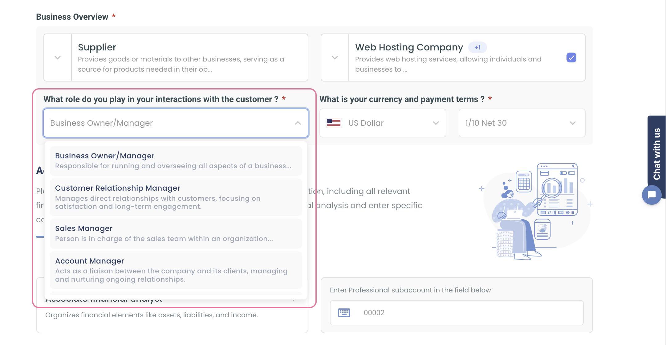 role interactions with customer