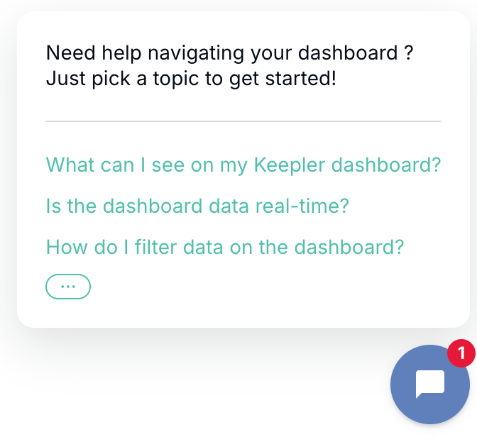 Dashboard Chatbot Help