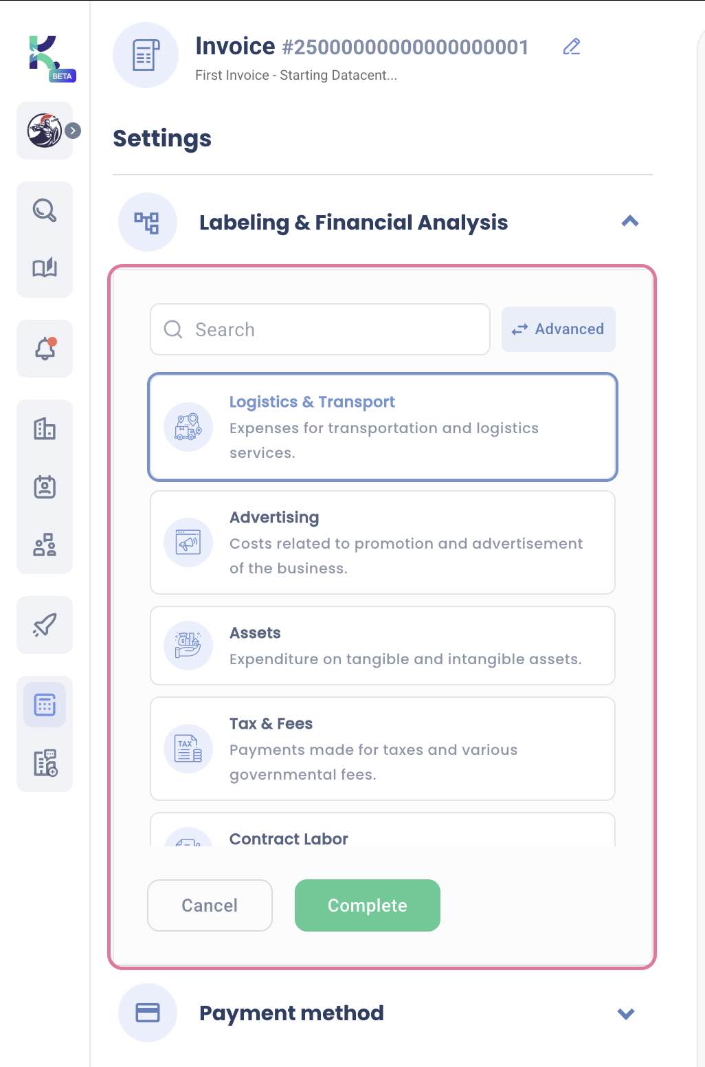 Labeling & Financial Analysis